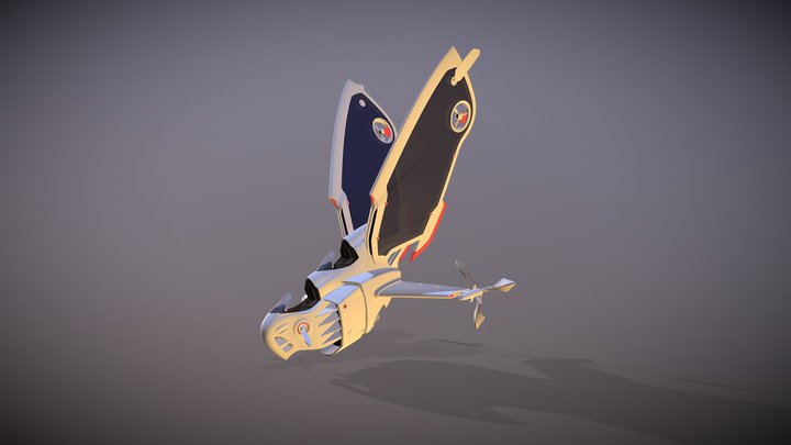 butterfly aircraft 3D Model