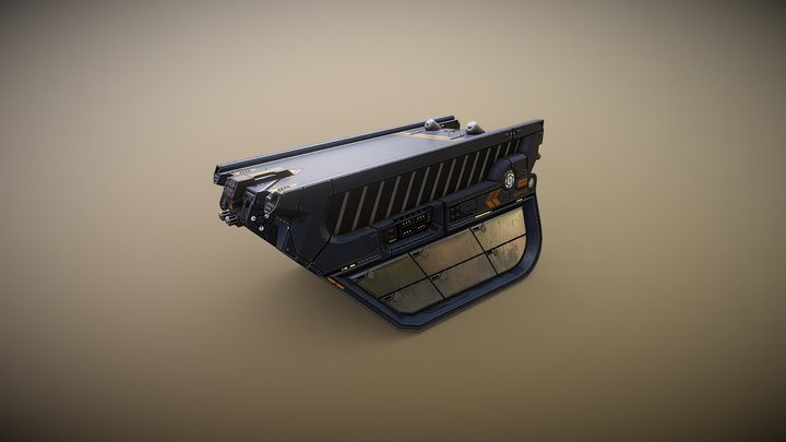Spaceship Shuttle R1 3D Model