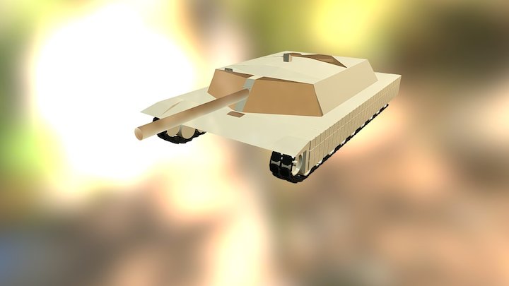 M2 Abrams prototype 3D Model