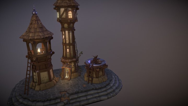Albion online - Towers 3D Model