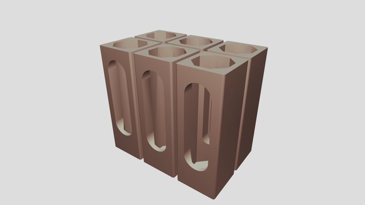 Vertical Marker Holder (6 Slots) - Desk Organize
