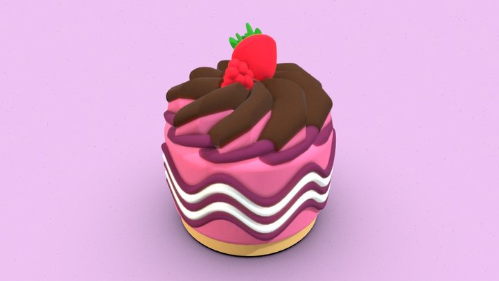 Sweet berry cake <3 – Kostenloses 3D-Modell STL