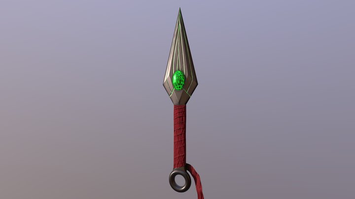 Poison Tipped Kunai 3D Model