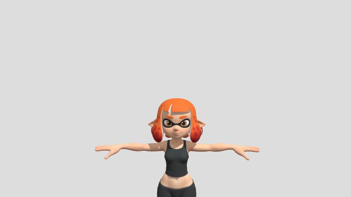 InklingGirl_Patreon_fbx_Linked 3D Model