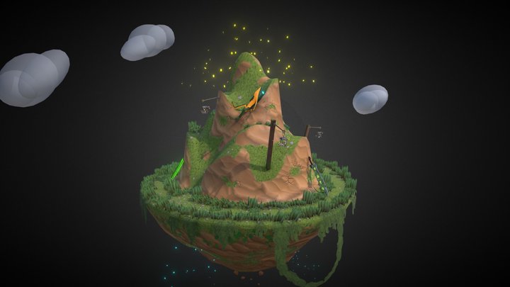 Froggy Island 3D Model