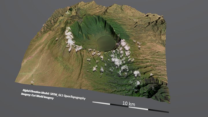 Empakaai Crater, Tanzania 3D Model
