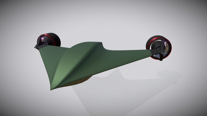 Green Sparrow 3D Model