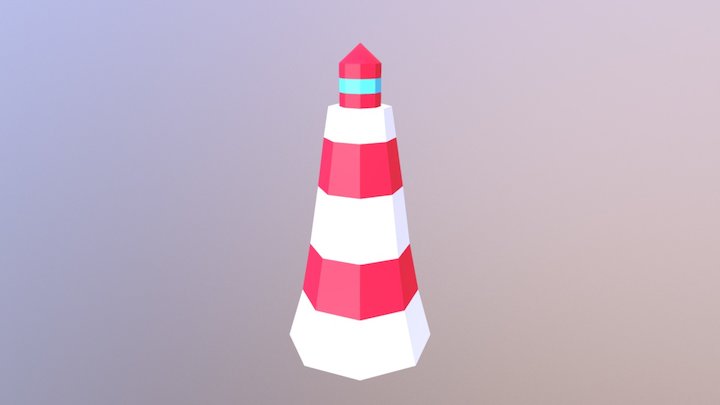 Lighthouse (First ever model) 3D Model