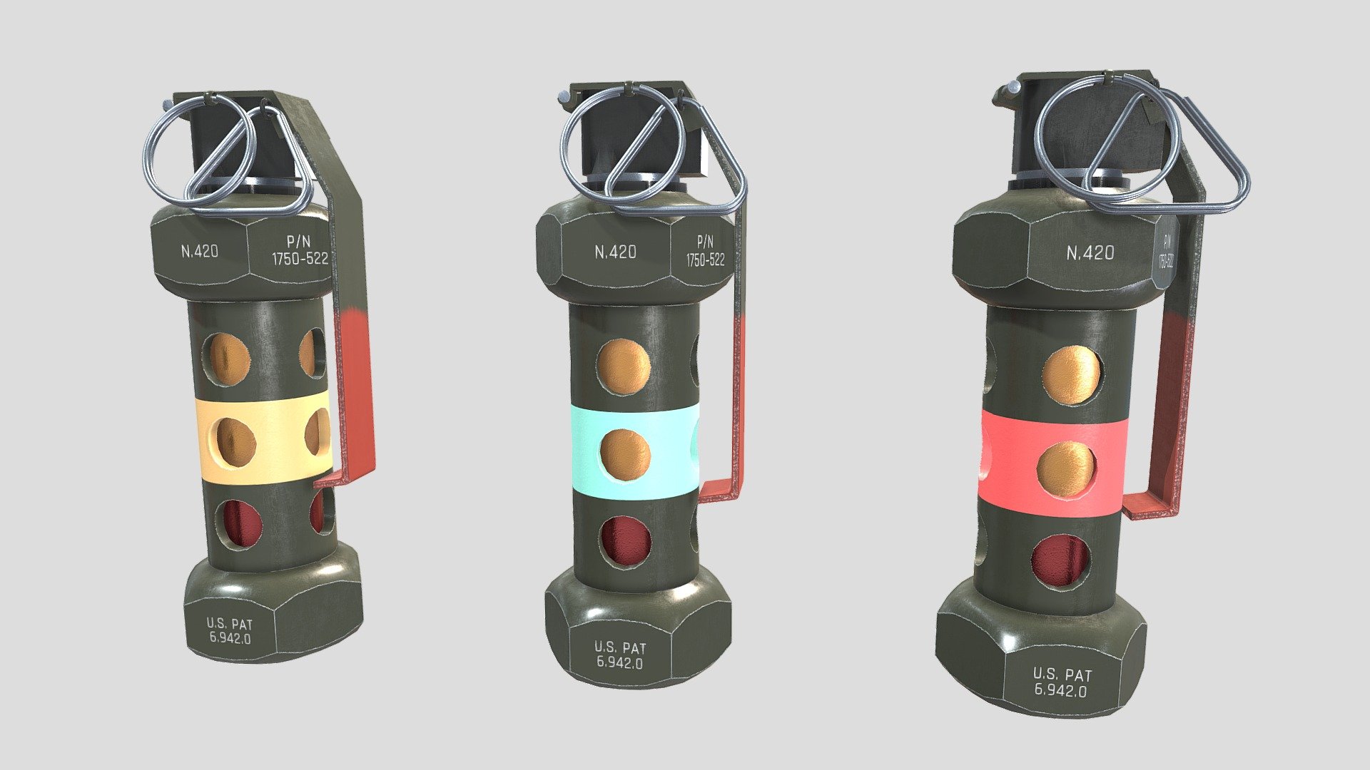 Flashbang & Stun Grenades - Buy Royalty Free 3D model by lewis_drummerr ...