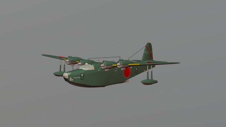 TYPE 2 FLYING BOAT Emily (H8K2) 3D Model