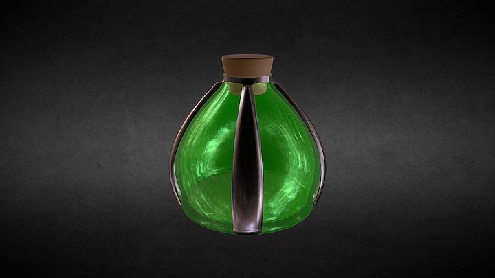 Life bottle. 3D Model