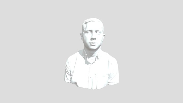 Man in Checkered Shirt 3D Model