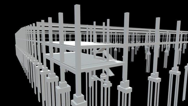 0177- GALPAO CENTRO LOGISTICO 3D Model
