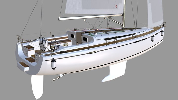 Sailing Yacht 3D Model