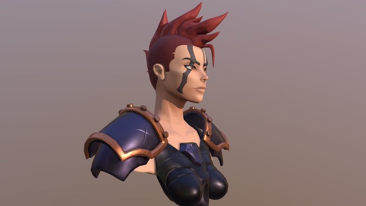 Reya the Barbarian 3D Model