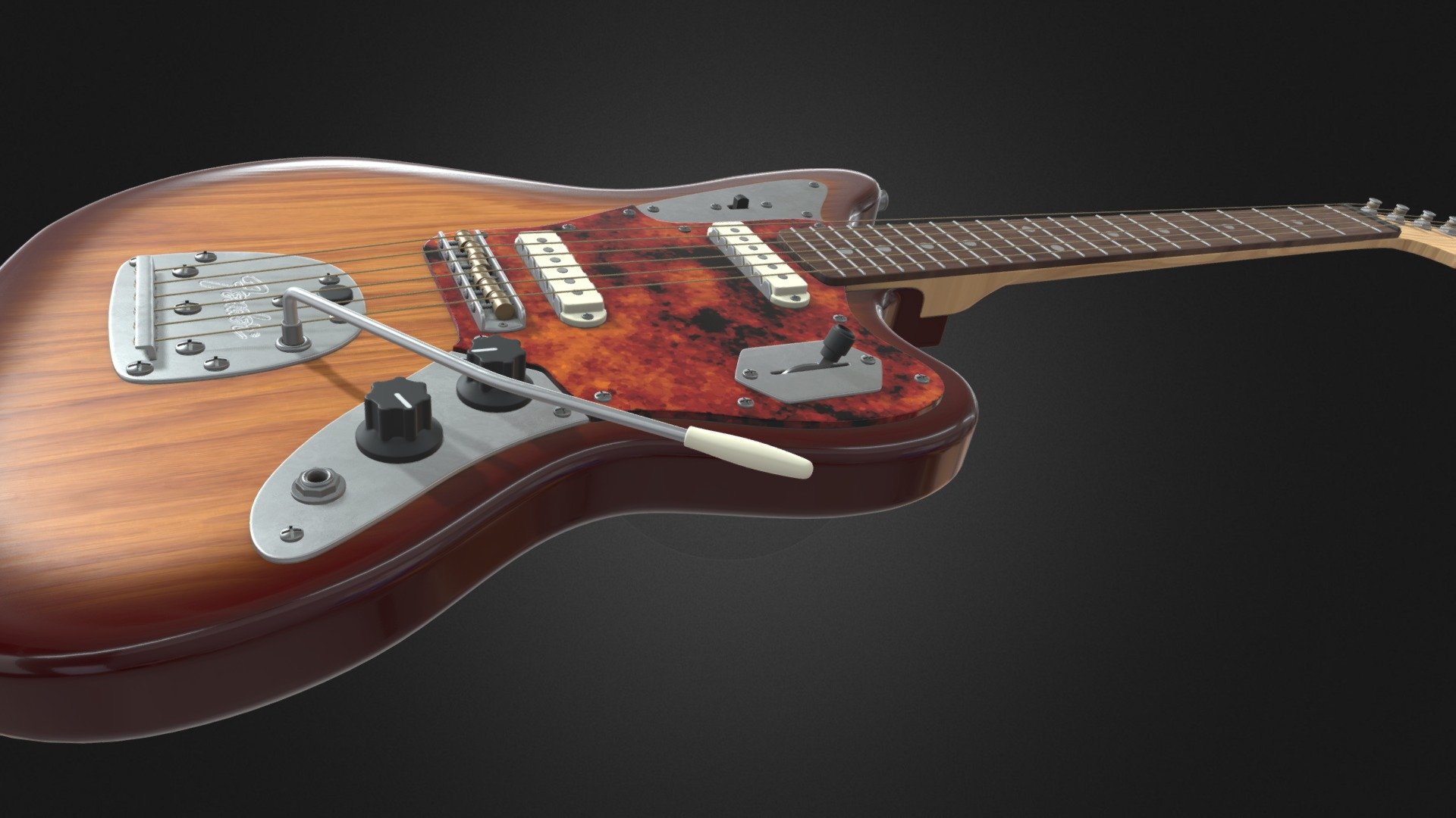 Guitar — Sketchfab embed 3D viewer