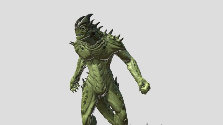 Male spikesaur 3D Model