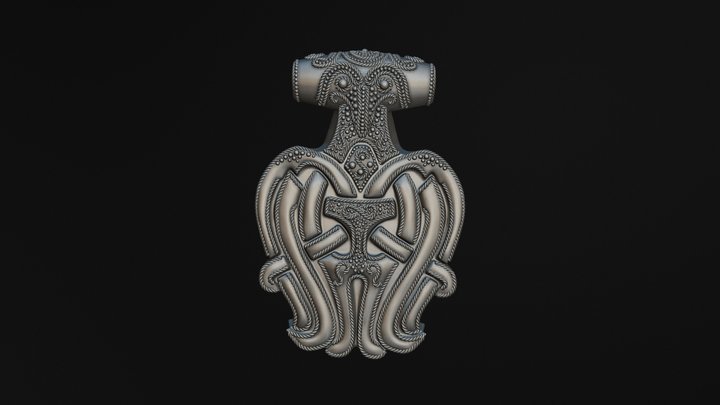 Viking Pendant 3D Model