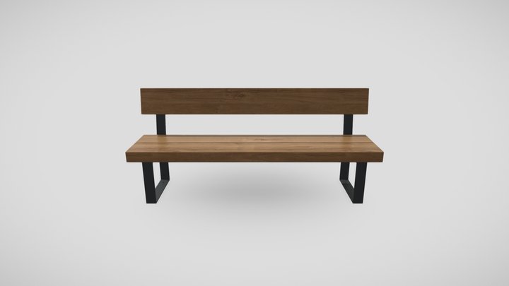 Ha Park Bench 3D Model