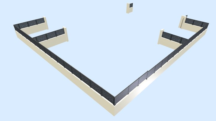 Séparatifs Tolés - Bat A - Cap M 3D Model