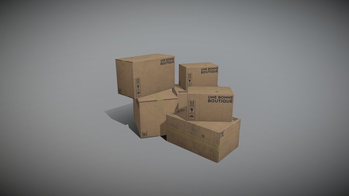 CARTON STOCK #1682 3D Model
