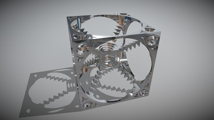 Metal Sculpture_CNC Machinable 3D Model
