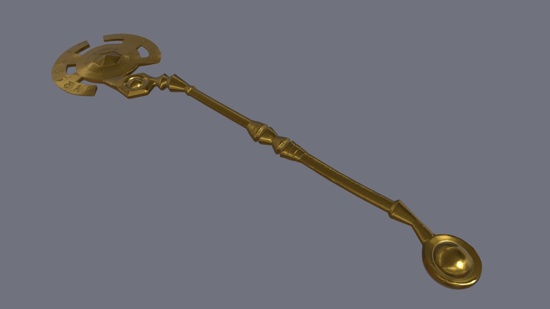 Royal Sceptre WIP2 3D model by ellenheaneyeagle [f1a7f4a] Sketchfab