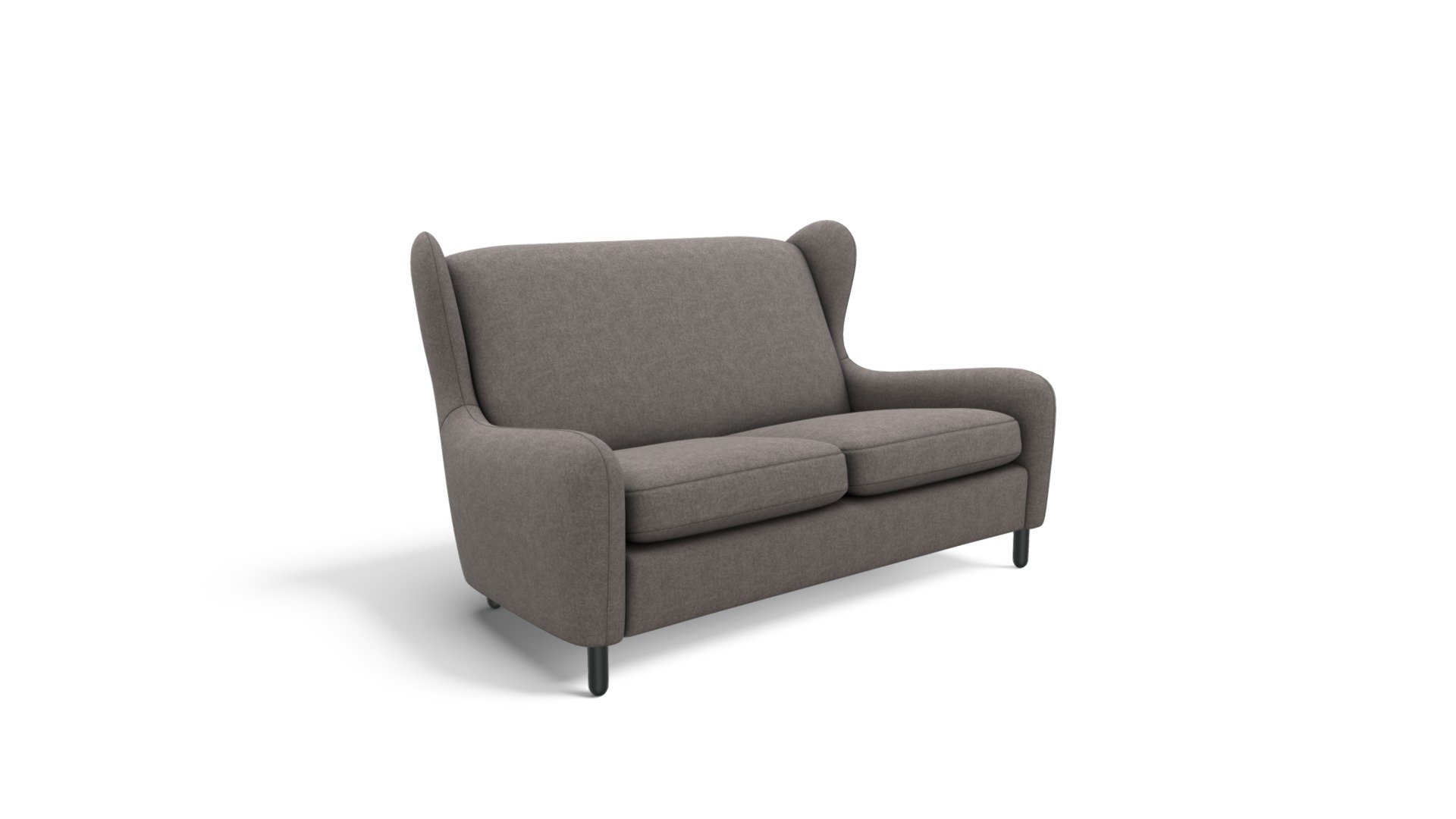 Rubens 2 Seater Sofa, Nickel Grey