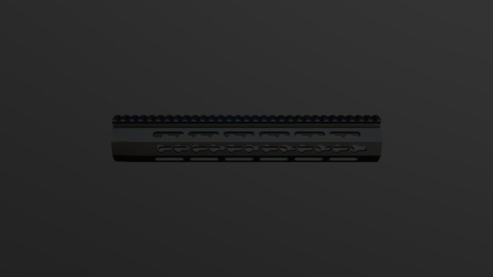 Key-mod Rail system 3D Model