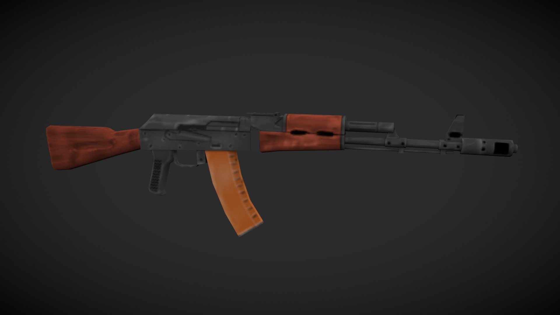 Low-poly handpainted KA-74 - 3D model by MrDanny [f1a900a] - Sketchfab