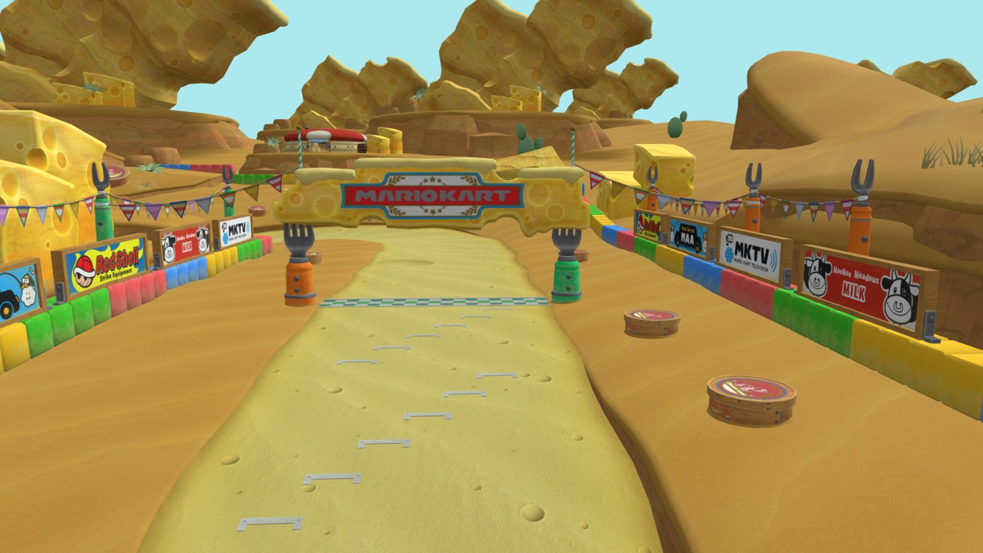 Wii U - Mario Kart 8 - GBA Cheese Land - 3D model by Fortnite ...