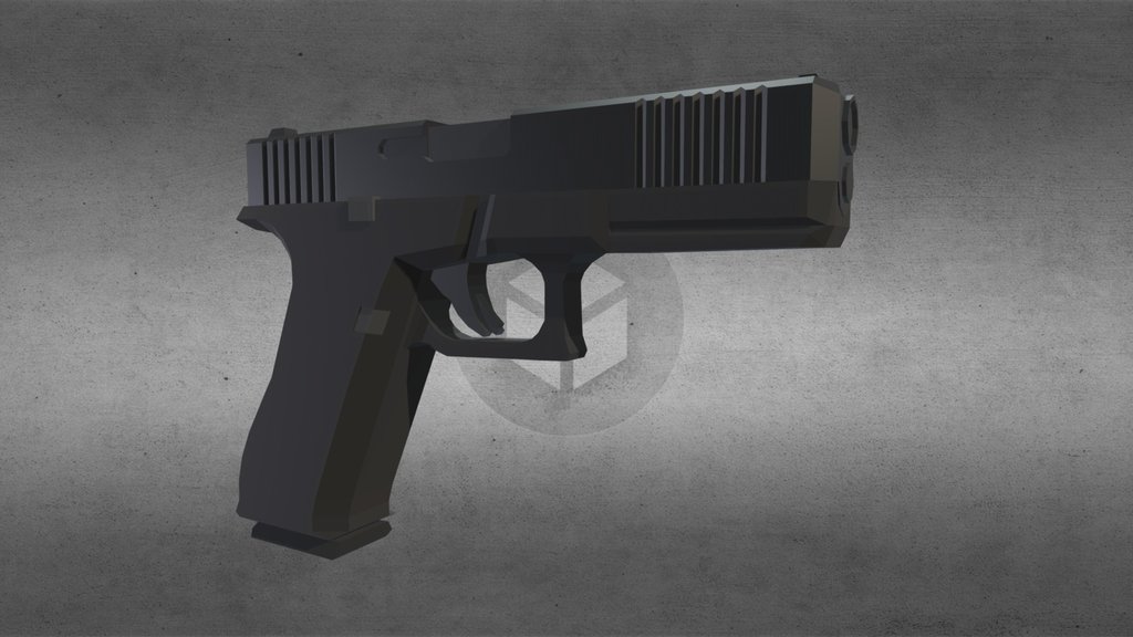 Low-poly Glock