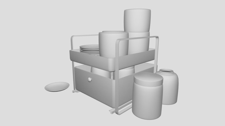 Kitchen Tray 3D Model
