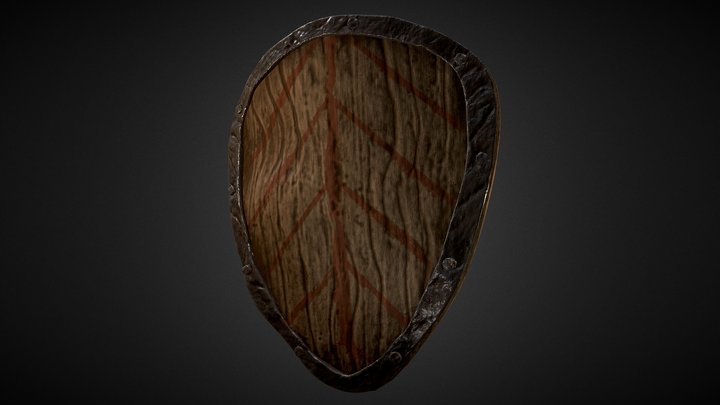 Medieval  Shield / Viking shield V1 3D Model