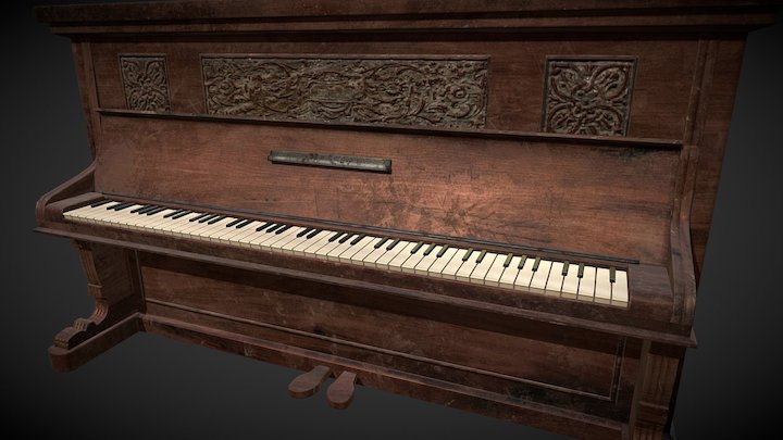 Saloon - Piano 3D Model