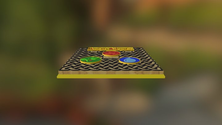 Game Final Board Render 3D Model