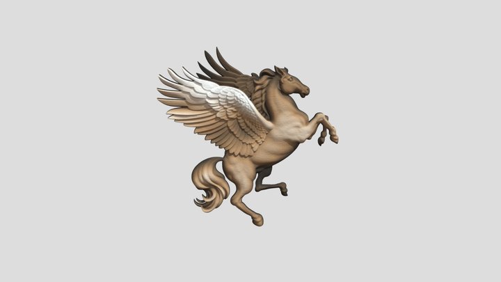 Flying Horse 001 – Gratis 3D-model STL