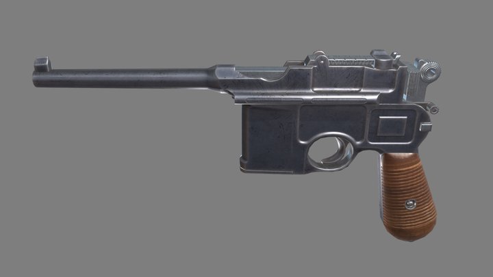 Mauser C96 Cone hammer 3D Model