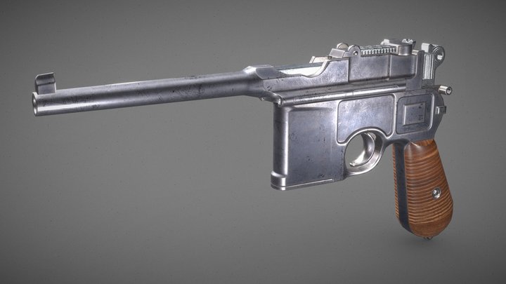 Mauser C96 Cone hammer 3D Model