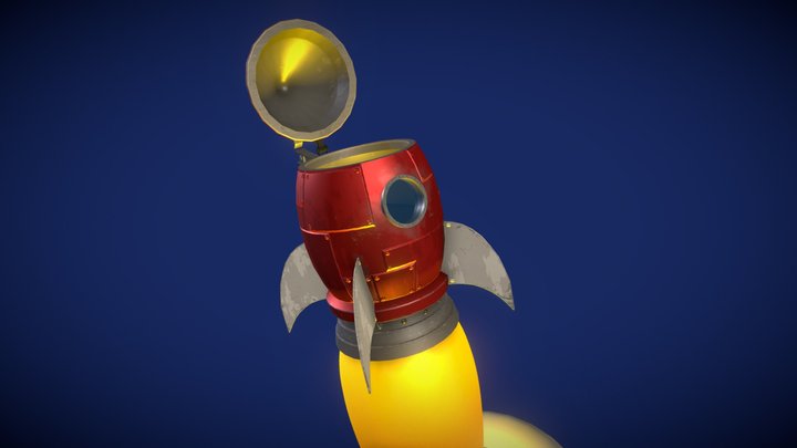 Rocket Stein 3D Model