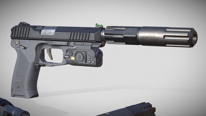 Pistol Concept 3D Model