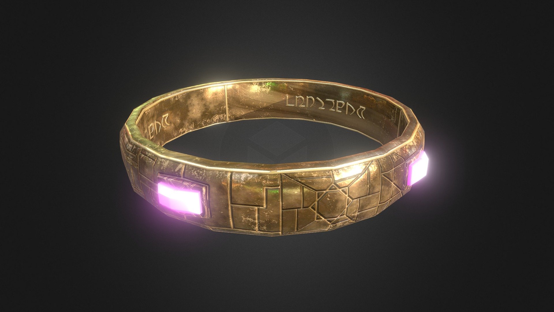 A lord of the ring inspired ring second version more ring like - Fantasy Ri...