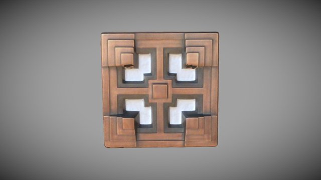 Bronze Block 3D Model