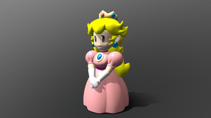 Princess Peach 3D Model