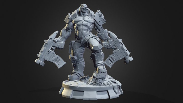 Orc Cyborg for print 3D Model