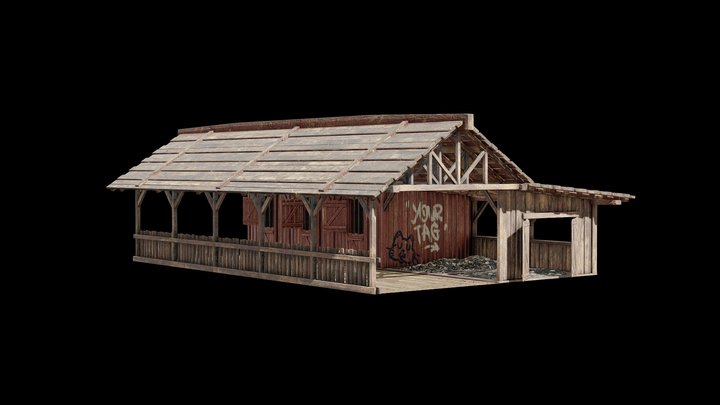 Wood House-Freepoly.org 3D Model