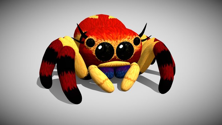 Ivy the Jumping Spider 3D Model
