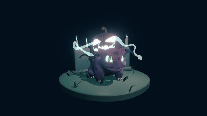 Spooky Bulbasaur 3D Model