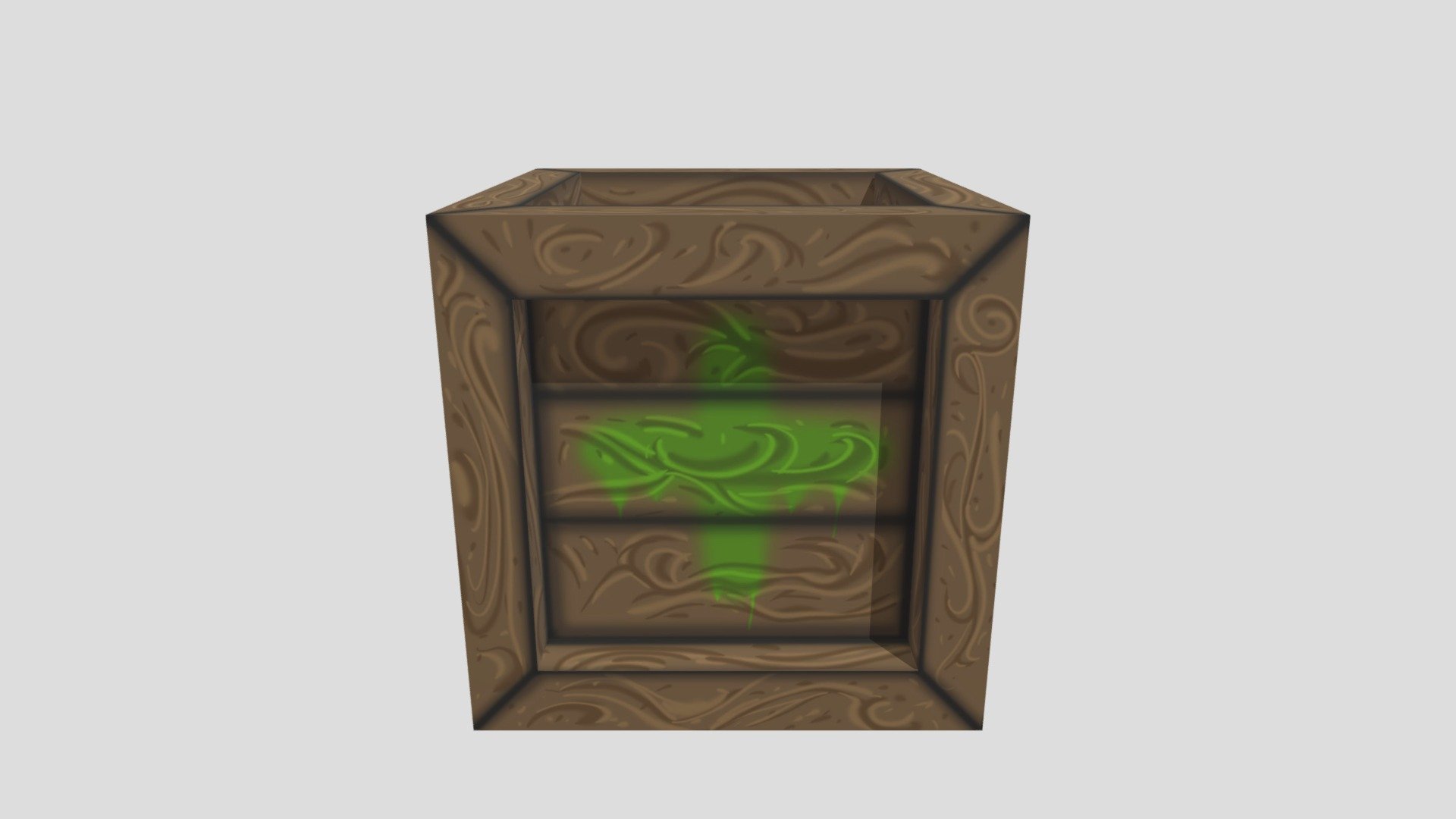 Hand Painted Crate