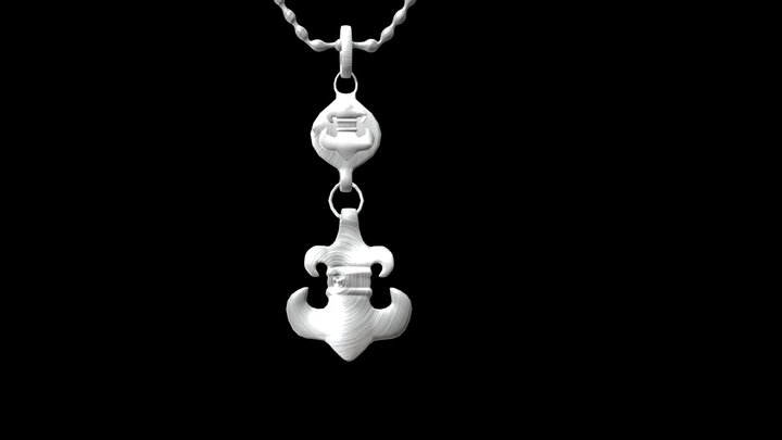 Silver Necklace 3D Model